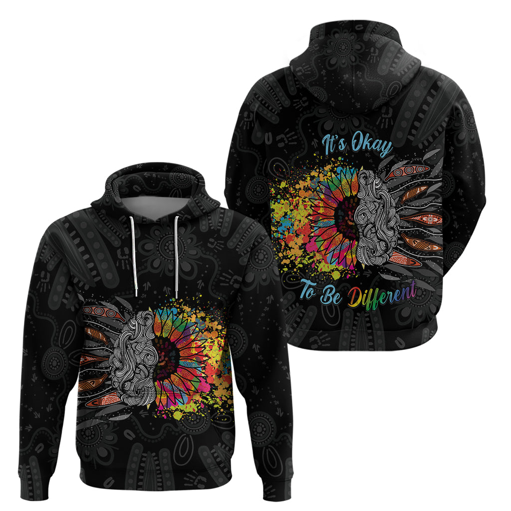 Australia Aboriginal Hoodie Autism It's Okay To Be Different