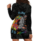 Australia Aboriginal Hoodie Dress Autism It's Okay To Be Different