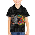 Australia Aboriginal Kid Hawaiian Shirt Autism It's Okay To Be Different