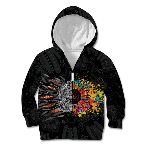Australia Aboriginal Kid Hoodie Autism It's Okay To Be Different