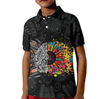 Australia Aboriginal Kid Polo Shirt Autism It's Okay To Be Different