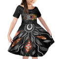 Australia Aboriginal Kid Short Sleeve Dress Autism It's Okay To Be Different
