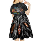 Australia Aboriginal Kid Short Sleeve Dress Autism It's Okay To Be Different