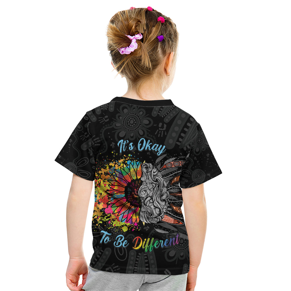 Australia Aboriginal Kid T Shirt Autism It's Okay To Be Different