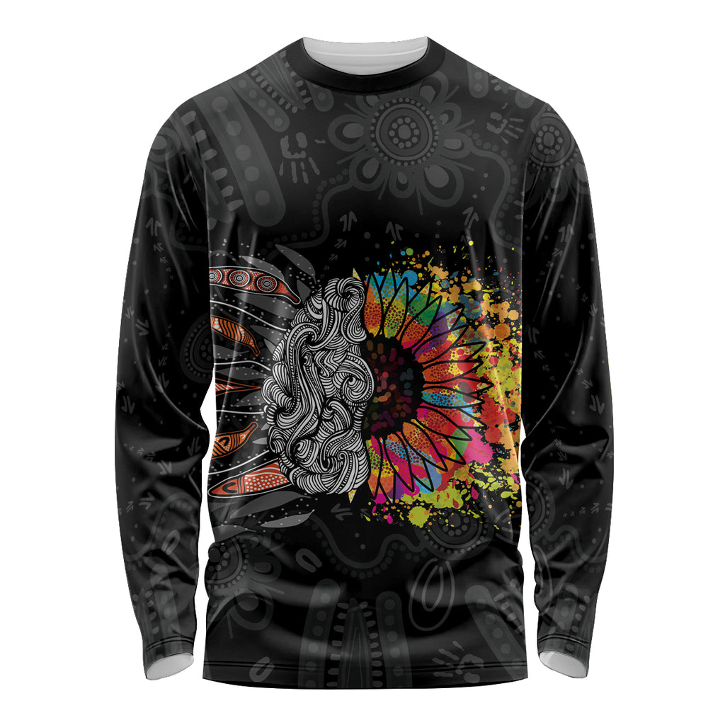 Australia Aboriginal Long Sleeve Shirt Autism It's Okay To Be Different