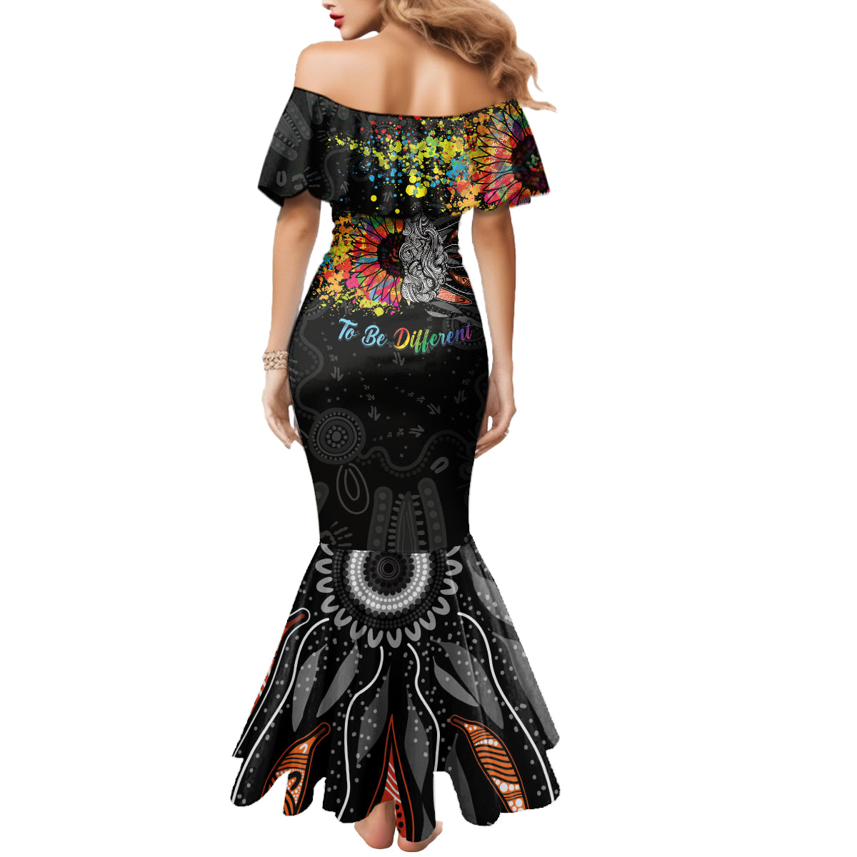 Australia Aboriginal Mermaid Dress Autism It's Okay To Be Different