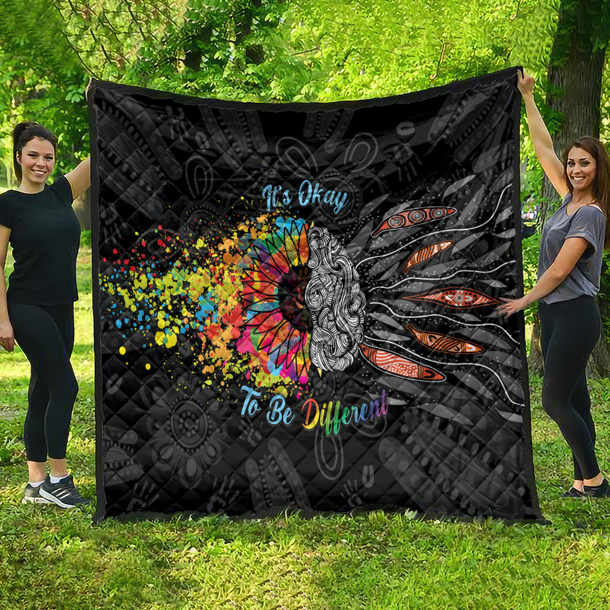 Australia Aboriginal Quilt Autism It's Okay To Be Different