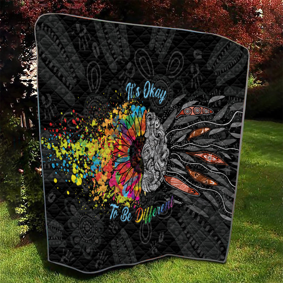 Australia Aboriginal Quilt Autism It's Okay To Be Different