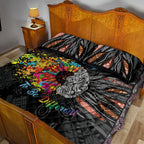 Australia Aboriginal Quilt Bed Set Autism It's Okay To Be Different
