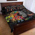 Australia Aboriginal Quilt Bed Set Autism It's Okay To Be Different