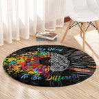Australia Aboriginal Round Carpet Autism It's Okay To Be Different
