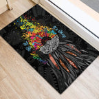 Australia Aboriginal Rubber Doormat Autism It's Okay To Be Different