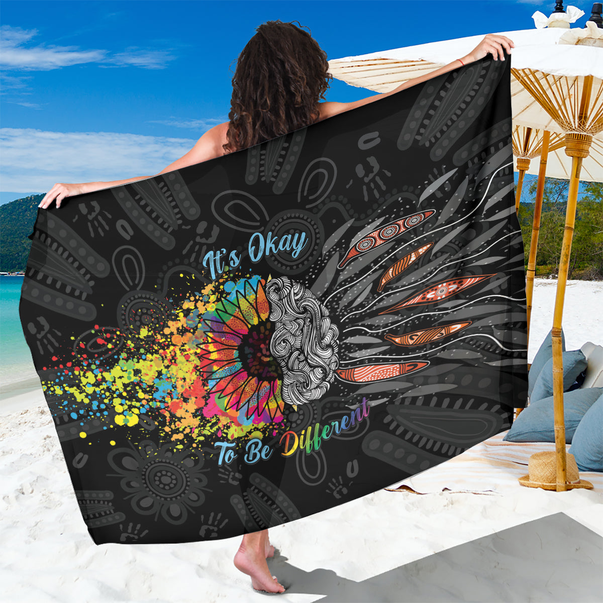 Australia Aboriginal Sarong Autism It's Okay To Be Different