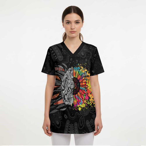 Australia Aboriginal Scrub Top Autism It's Okay To Be Different - Aussie Hoodie