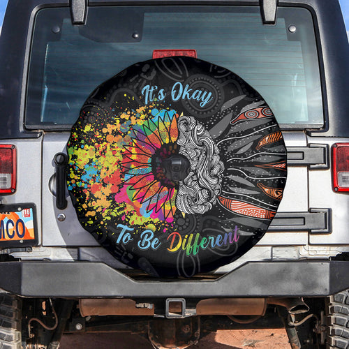 Australia Aboriginal Spare Tire Cover Autism It's Okay To Be Different