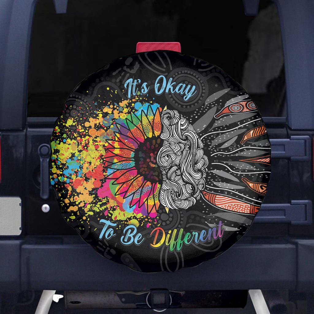 Australia Aboriginal Spare Tire Cover Autism It's Okay To Be Different