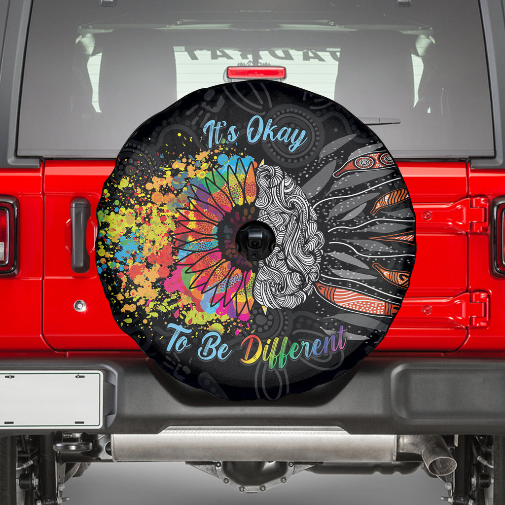 Australia Aboriginal Spare Tire Cover Autism It's Okay To Be Different