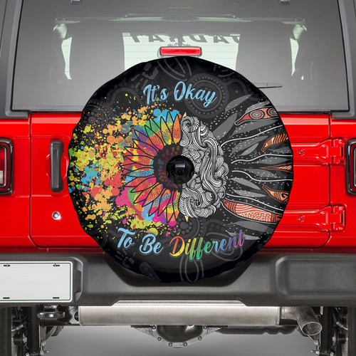Australia Aboriginal Spare Tire Cover Autism It's Okay To Be Different