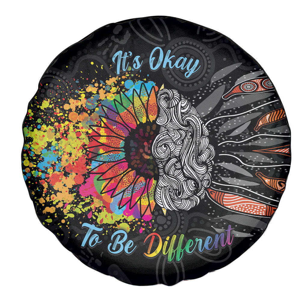 Australia Aboriginal Spare Tire Cover Autism It's Okay To Be Different
