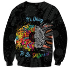 Australia Aboriginal Sweatshirt Autism It's Okay To Be Different
