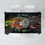 Australia Aboriginal Tablecloth Autism It's Okay To Be Different