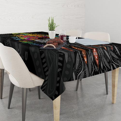 Australia Aboriginal Tablecloth Autism It's Okay To Be Different