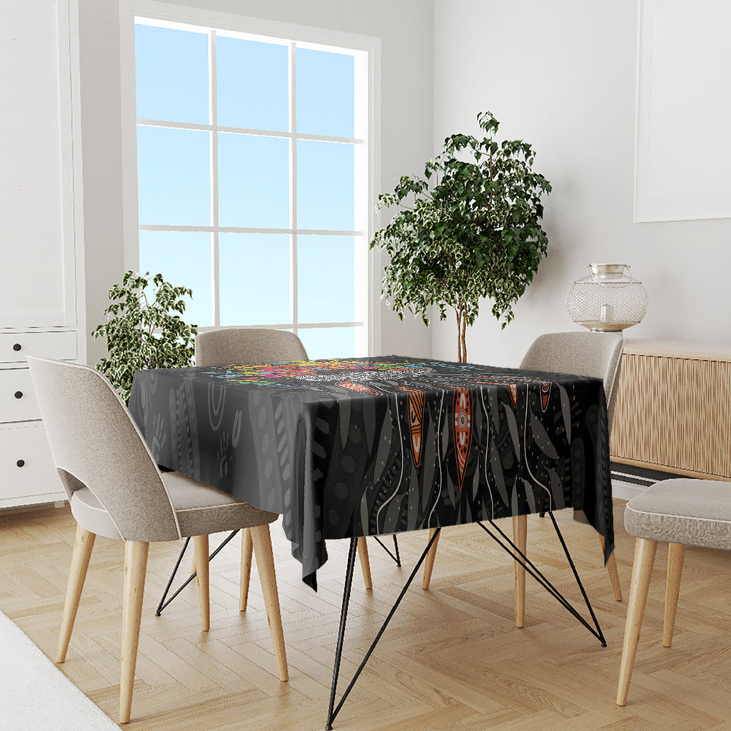 Australia Aboriginal Tablecloth Autism It's Okay To Be Different