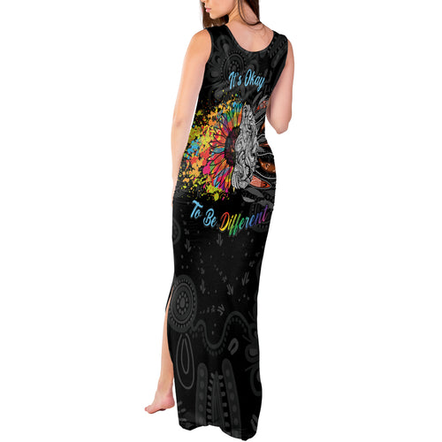 Australia Aboriginal Tank Maxi Dress Autism It's Okay To Be Different