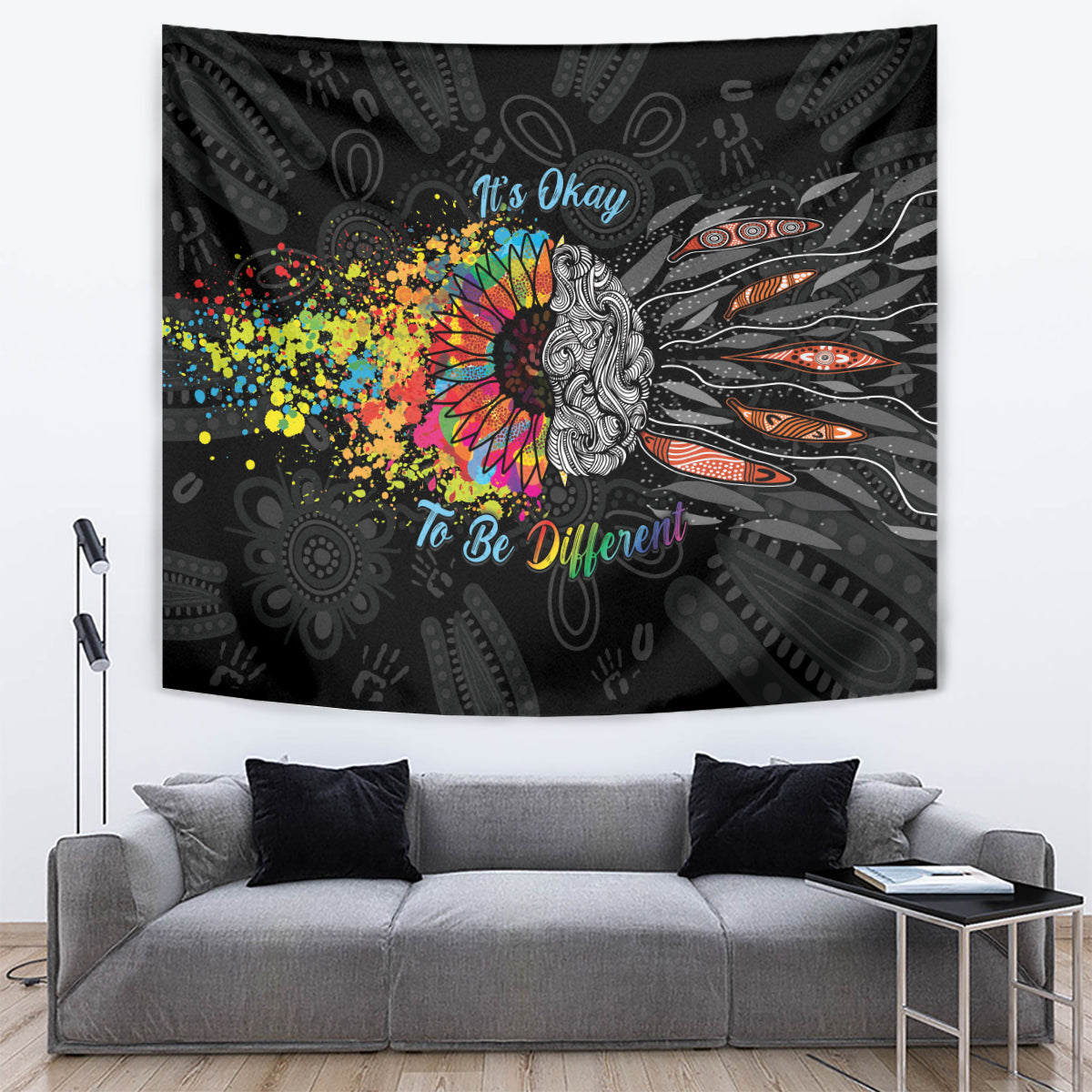 Australia Aboriginal Tapestry Autism It's Okay To Be Different