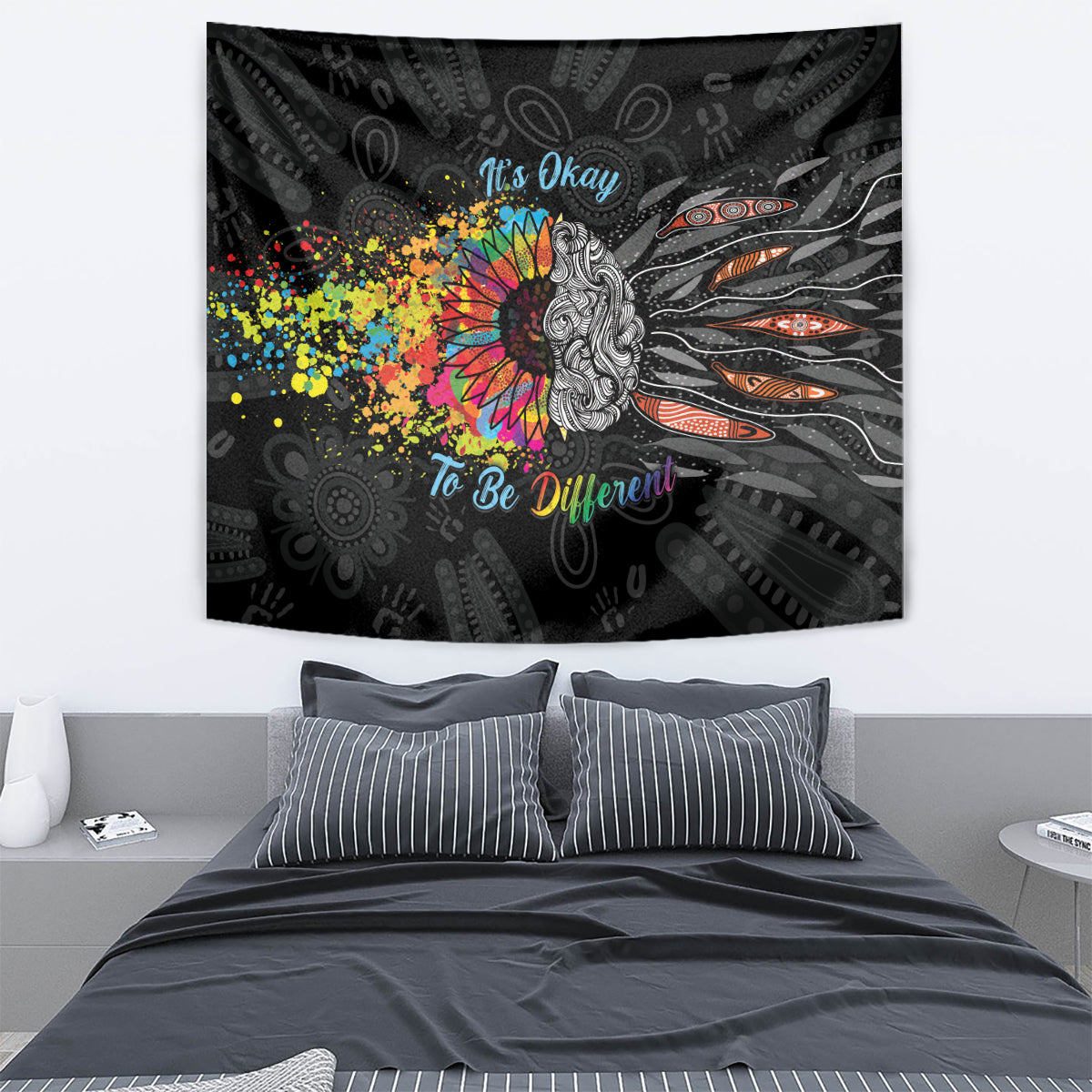 Australia Aboriginal Tapestry Autism It's Okay To Be Different
