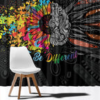Australia Aboriginal Window Curtain Autism It's Okay To Be Different