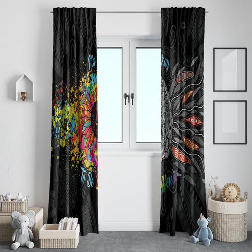 Australia Aboriginal Window Curtain Autism It's Okay To Be Different