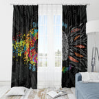 Australia Aboriginal Window Curtain Autism It's Okay To Be Different