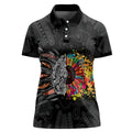 Australia Aboriginal Women Polo Shirt Autism It's Okay To Be Different