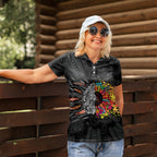 Australia Aboriginal Women Polo Shirt Autism It's Okay To Be Different