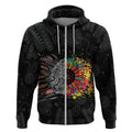 Australia Aboriginal Zip Hoodie Autism It's Okay To Be Different