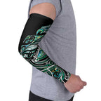 Maori Matariki - Manaia Arm Sleeves Emerald Paua Shell