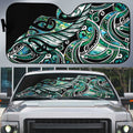 Maori Matariki - Manaia Auto Sun Shade Emerald Paua Shell