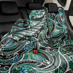Maori Matariki - Manaia Back Car Seat Cover Emerald Paua Shell