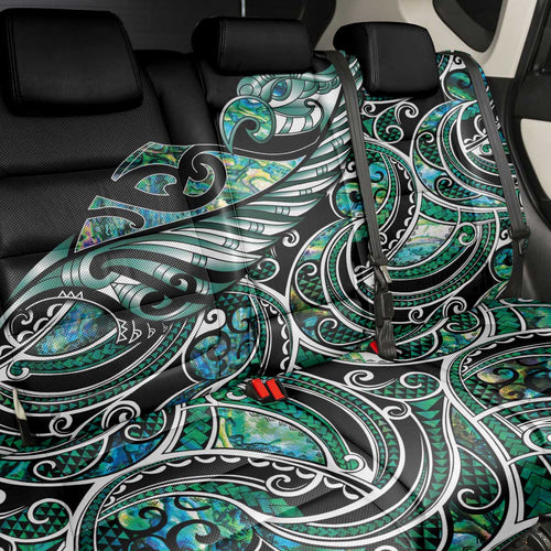 Maori Matariki - Manaia Back Car Seat Cover Emerald Paua Shell