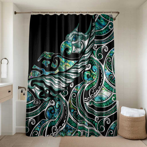 Maori Matariki - Manaia Bathroom Set Emerald Paua Shell