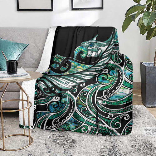 Maori Matariki - Manaia Blanket Emerald Paua Shell