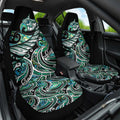 Maori Matariki - Manaia Car Seat Cover Emerald Paua Shell