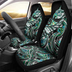 Maori Matariki - Manaia Car Seat Cover Emerald Paua Shell