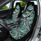 Maori Matariki - Manaia Car Seat Cover Emerald Paua Shell