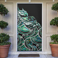 Maori Matariki - Manaia Door Cover Emerald Paua Shell
