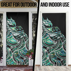 Maori Matariki - Manaia Door Cover Emerald Paua Shell