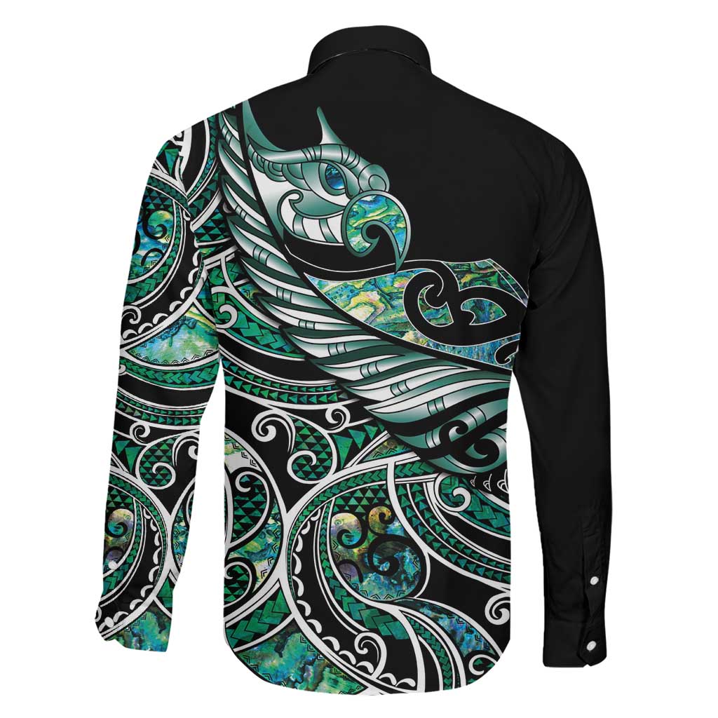 Maori Matariki - Manaia Family Matching Mermaid Dress and Hawaiian Shirt Emerald Paua Shell