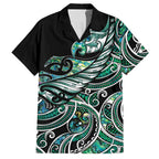 Maori Matariki - Manaia Hawaiian Shirt Emerald Paua Shell