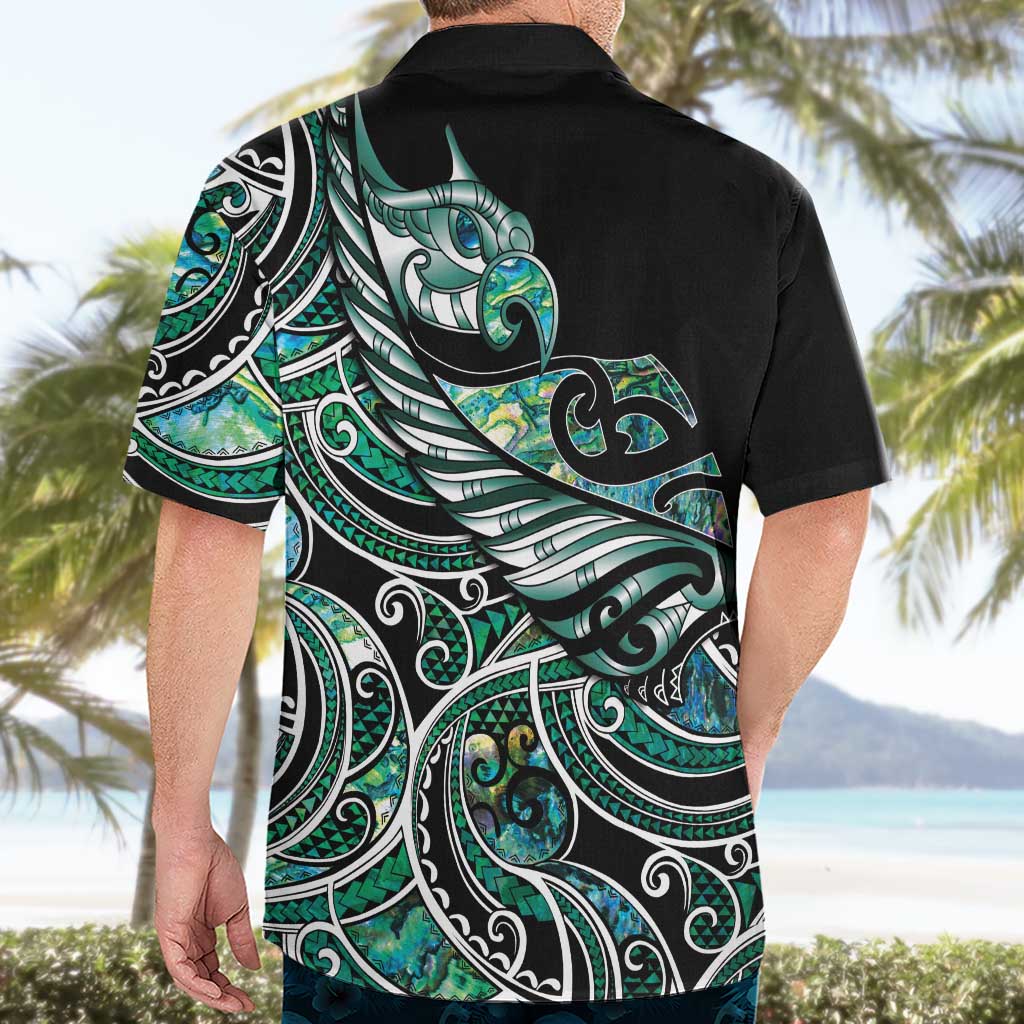 Maori Matariki - Manaia Hawaiian Shirt Emerald Paua Shell